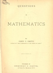 Front cover of Questions in mathematics by John Cauchois Smith