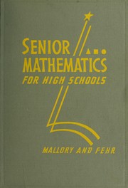 Front cover of Senior mathematics for high schools by Virgil S. Mallory