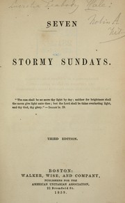 Cover of Seven stormy Sundays by Lucretia P. Hale