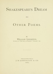 Cover of Shakespeare's dream by Leighton, William