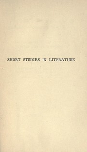 Front cover of Short stories in literature by Hamilton Wright Mabie