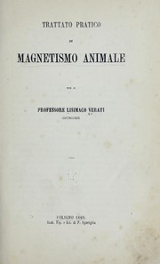 Front cover of Trattato pratico di magnetismo animale by Lisimaco Verati