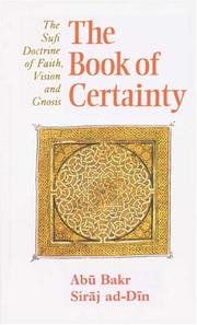 Front cover of The Book of Certainty by Abu Bakr Siraj ad-Din