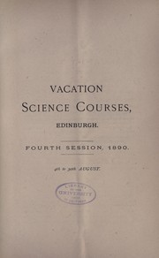 Front cover of A summer school of science by Patrick Geddes