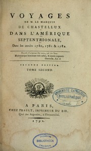 Front cover of Voyages de M. le marquis de Chastellux dans l'Amérique septentrionale dans les années 1780, 1781 & 1782 by François Jean marquis de Chastellux