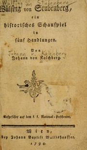 Front cover of Wülfing von Stubenberg by Kalchberg, Johann Nepomuk Ritter von