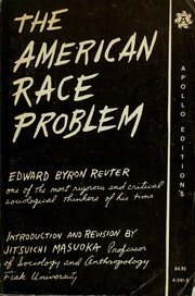 Front cover of The American race problem by Reuter, Edward Byron