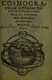 Front cover of Cosmographiae introductio cum quibusdam geometriae ac astronomiae principiis ad eam rem necessariis by Peter Apian