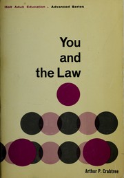 Front cover of You & the law by Arthur P. Crabtree