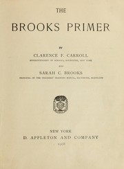 Front cover of The Brooks primer by Clarence F. Carroll