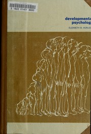 Cover of Developmental psychology by Elizabeth Bergner Hurlock