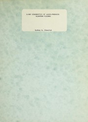 Front cover of X-ray diagnostics of laser-produced aluminum plasmas by Sydney A. Shewchuk