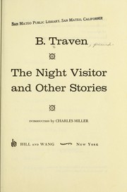 Front cover of The night visitor and other stories by B. Traven