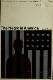Front cover of The Negro in America by Larry Cuban
