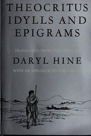 Cover of Theocritus, Idylls and epigrams by Theocritus