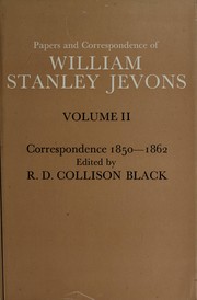 Front cover of Papers and correspondence of William Stanley Jevons by William Stanley Jevons