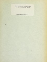 Front cover of Sound transmission from a tapered fluid layer into a fast bottom by Gregory Bertman Netzorg