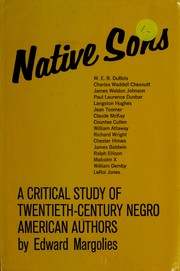 Cover of Native sons by Edward Margolies