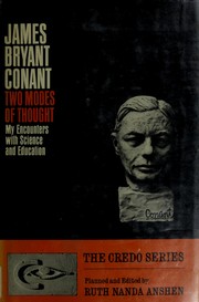 Front cover of Two modes of thought by James Bryant Conant