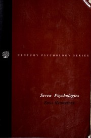 Front cover of Seven psychologies by Edna Heidbreder