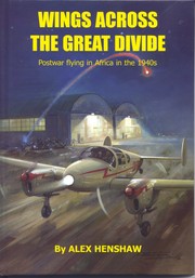 Front cover of Wings across the great divide by Alex Henshaw