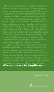 Front cover of War and Peace in Kurdistan by Abdullah Öcalan