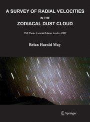 Front cover of A survey of radial velocities in the zodiacal dust cloud by Brian Harold May
