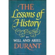 Front cover of The Lessons of History by Will Durant