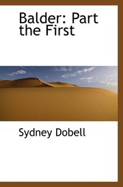 Cover of Balder by Sydney Dobell