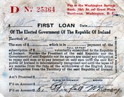 Front cover of Bond-certificate campaign by American Commission on Irish Independence.
