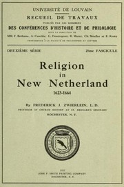 Front cover of Religion in New Netherland by Zwierlein, Frederick James