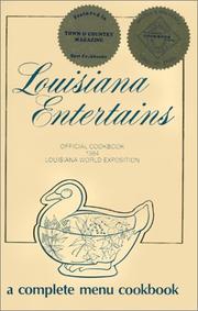 Front cover of Louisiana entertains by Hope J. Norman