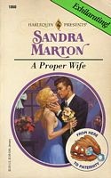 Front cover of A Proper Wife by Sandra Marton