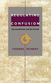 Cover of Regulating confusion by Thomas Reinert
