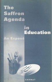 Front cover of The Saffron Agenda in Education by Nalini Taneja