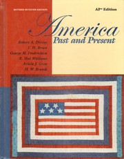 Front cover of America past and present by Robert A. Divine
