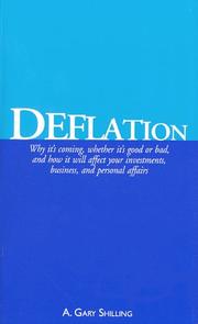 Cover of Deflation by A. Gary Shilling