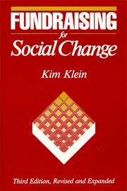 Front cover of Fundraising for social change by Kim Klein