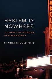 Front cover of Harlem is nowhere by Sharifa Rhodes-Pitts