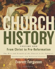 Cover of Church history by Everett Ferguson