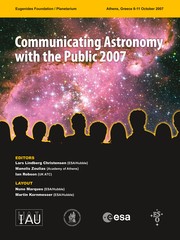 Front cover of Communicating Astronomy with the public 2007 by Lars Lindberg Christensen