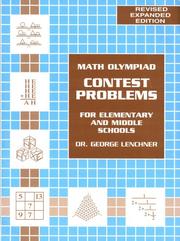 Cover of Math Olympiad contest problems for elementary and middle schools by George Lenchner