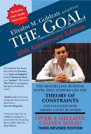 Cover of The goal by Eliyahu M. Goldratt