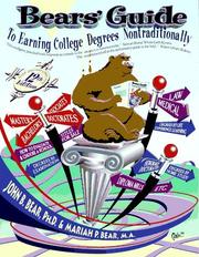 Cover of Bear's guide to earning college degrees non-traditionally by John Bear