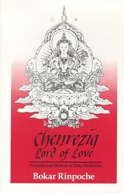 Front cover of Chenrezig, lord of love by Bokar Rinpoche