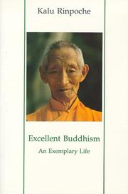 Front cover of Excellent Buddhism by Kalu Rinpoche