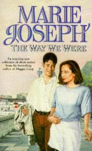 Front cover of The Way We Were by Marie Joseph