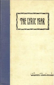 Cover of The Lyric Year by Wilson MacDonald