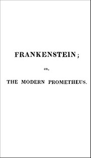 Cover of Mary Shelley's Frankenstein; or, the Modern Prometheus (1818 text) by Mary Shelley