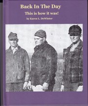 Cover of Back In The Day by Karen L. DeWinter